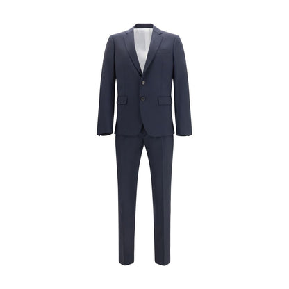 Pant Suit by Dsquared² for men in wool blue presents a sublime silhouette, showcasing a sophisticated and a sublime regular-fit that exemplifies modern elegance.
