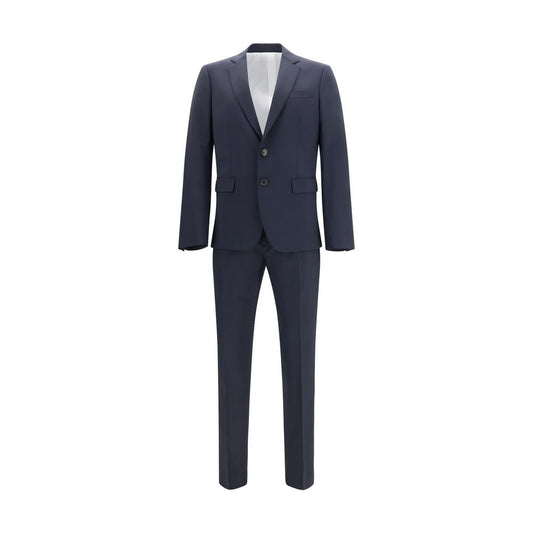 Pant Suit by Dsquared² for men in wool blue presents a sublime silhouette, showcasing a sophisticated and a sublime regular-fit that exemplifies modern elegance.