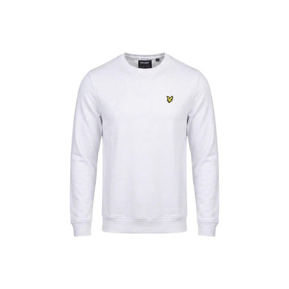 Activewear Sweatshirt by Lyle & Scott for men in cotton white presents a dynamic silhouette, featuring a dynamic and detailed with functional .