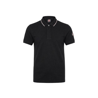 Polo Shirt by Colmar Originals for men in cotton black presents a sleek silhouette, featuring a refined and for a sleek finish.