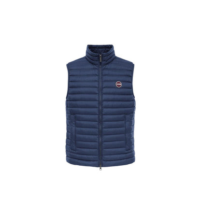 Vest by Colmar Originals for men in polyamide blue features a stylish silhouette, showcasing distinct lightweight, pockets & insulated and a refined high-collar neckline for a truly stylish finish.