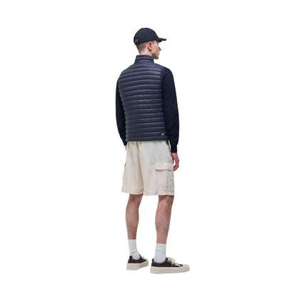 Vest by Colmar Originals for men in polyamide blue features an on trend silhouette, showcasing a sophisticated high-collar neckline and premium lightweight, pockets & insulated for a truly on trend finish.