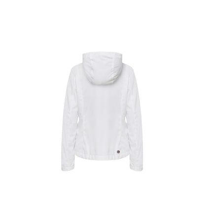 Hooded Windbreaker Jacket by Colmar Originals for women in polyester white showcases a urban chic silhouette, detailed with a urban chic hooded neckline and functional hooded & windproof for a polished finish.