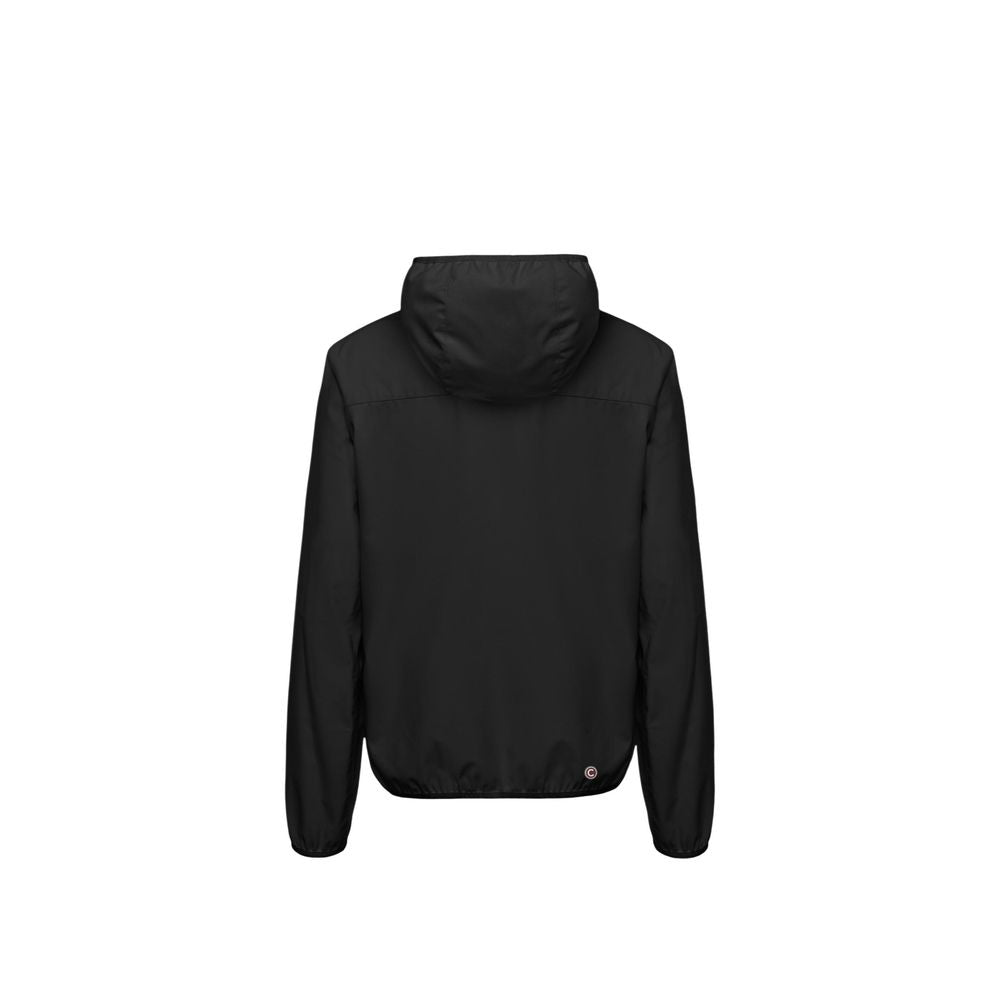 Colmar Originals Men's Stretch Polyester Hooded Windbreaker Jacket - Black