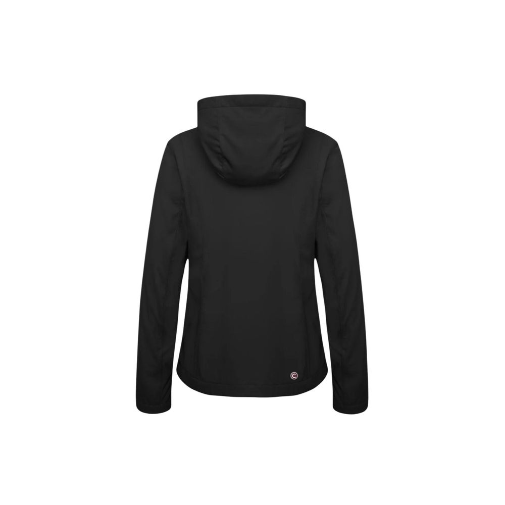 Hooded Windbreaker Jacket by Colmar Originals for women in polyester black showcases a urban chic silhouette, detailed with a urban chic hooded neckline and functional hooded & windproof for a polished finish.