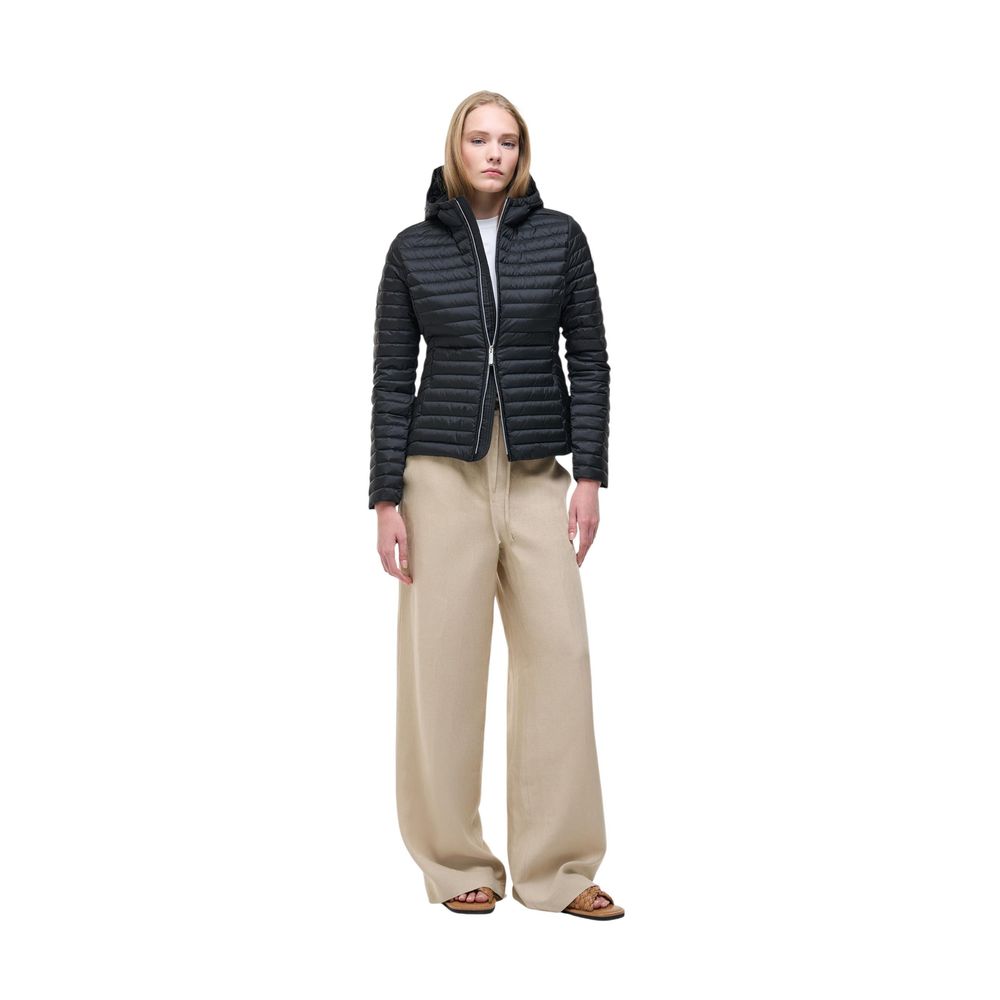 Hooded Overcoat by Colmar Originals for women in polyamide black features an voluminous silhouette, showcasing distinct lightweight, pockets, hooded & insulated and a voluminous hooded neckline for a truly voluminous aesthetic.