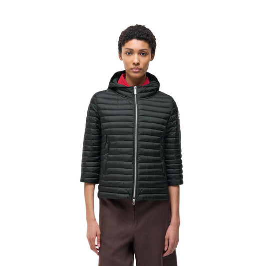 Hooded Windbreaker Jacket by Colmar Originals for women in polyamide black features an magnificent silhouette, showcasing the sophisticated hooded neckline and functional lightweight, pockets, hooded, insulated & windproof for a premium, magnificent look.