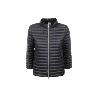 Hooded Windbreaker Jacket by Colmar Originals for women in polyamide black presents a resilient silhouette, artfully detailed with a sophisticated hooded neckline and functional lightweight, pockets, hooded, insulated & windproof for a resilient finish.