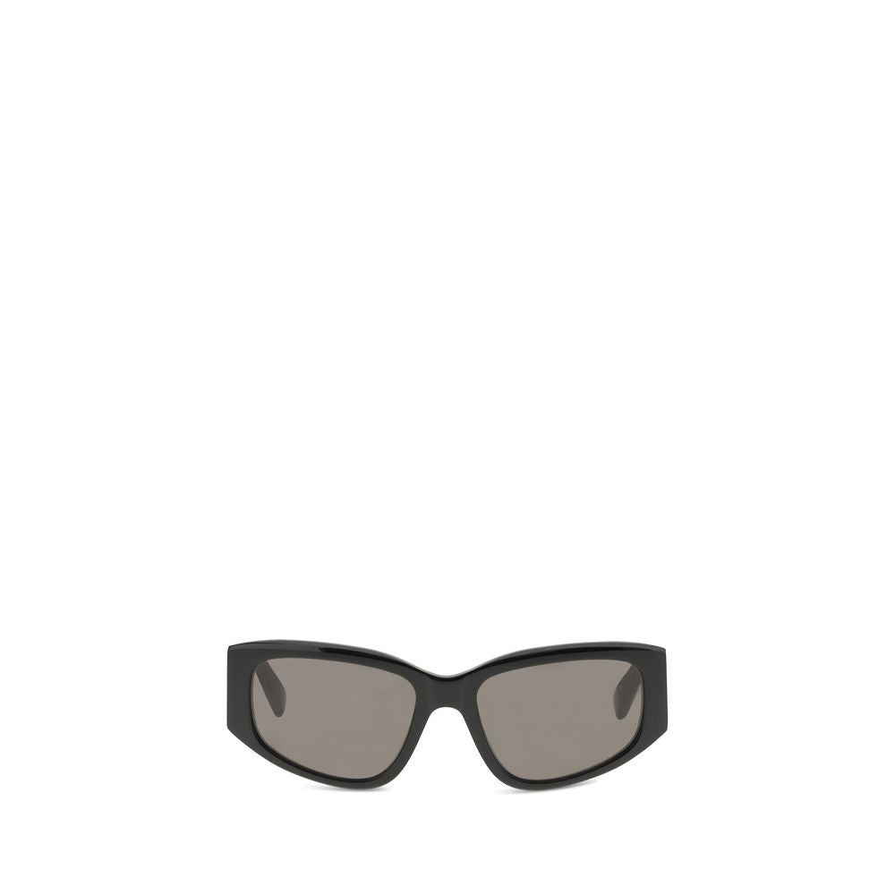 Sunglasses by Balenciaga for women in stretch viscose polyester black features an effortlessly chic with black coloured frame detailing and for a effortlessly chic aesthetic.