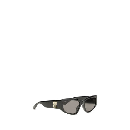Sunglasses by Balenciaga for women in stretch viscose polyester and black featuring an stylish with a sophisticated black coloured frame finish and high-performance .