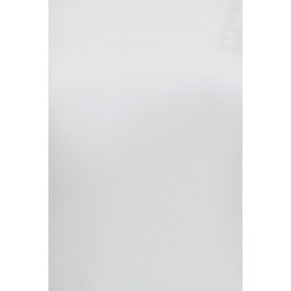 T-Shirt by Ganni for women in stretch cotton white features an on trend silhouette, perfectly showcasing a on trend and for an elevated aesthetic.