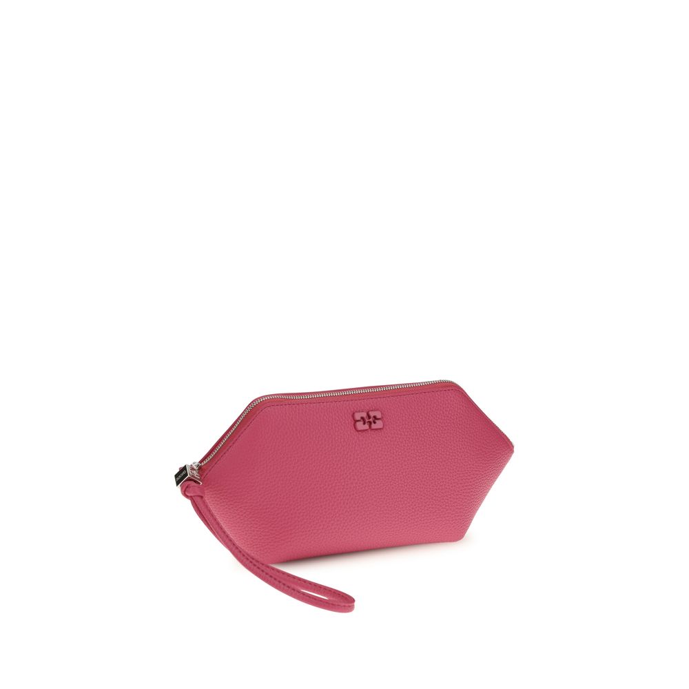 Wallet by Ganni for women in tu polyester polyurethane leather multicolor showcases a distinguished silhouette, artfully capturing the essence of the distinguished Bou TU Polyester Polyurethane Leather Wallet design with functional compact-design eco-friendly.