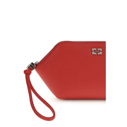 Wallet by Ganni for women in tu polyester polyurethane leather multicolor showcases a distinguished silhouette, artfully capturing the essence of the distinguished Bou TU Polyester Polyurethane Leather Wallet design with functional compact-design eco-friendly.