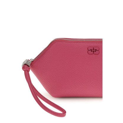 Wallet by Ganni for women in tu polyester polyurethane leather multicolor presents a streamlined silhouette, showcasing the sophisticated design of the Bou TU Polyester Polyurethane Leather Wallet collection with functional compact-design eco-friendly.