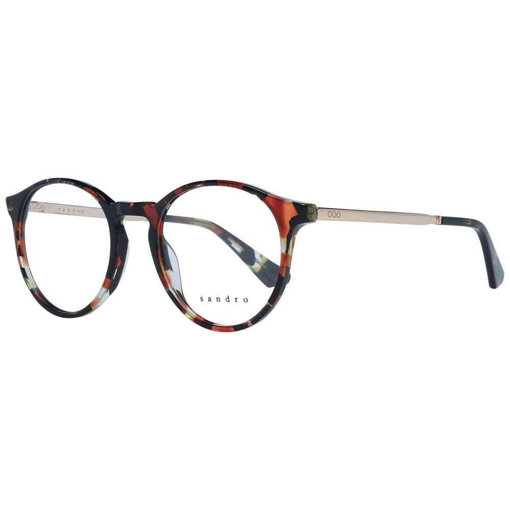Eyeglasses Frames by Sandro for women in brown features an refined silhouette, showcasing a sophisticated brown coloured frame and refined full-frame frame design for a refined look.