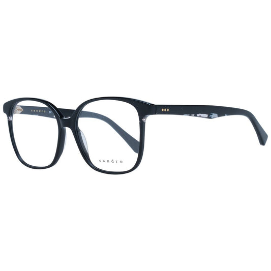 Eyeglasses Frames by Sandro for women in black showcases a refined full-frame frame design with a refined black coloured frame finish for a refined and sophisticated look.
