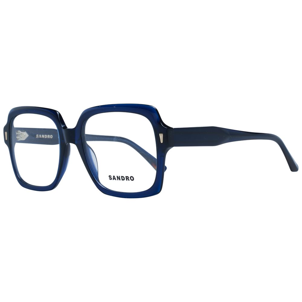 Eyeglasses Frames by Sandro for women in polyurethane blue features an refined silhouette, showcasing a sophisticated blue coloured frame and refined full-frame frame design for a refined look.