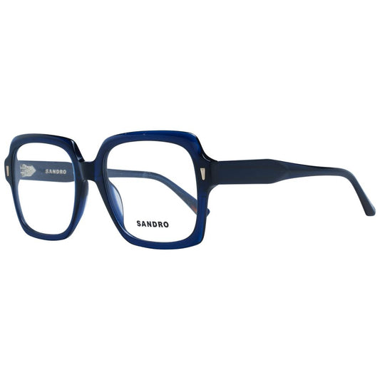 Eyeglasses Frames by Sandro for women in polyurethane blue features an refined silhouette, showcasing a sophisticated blue coloured frame and refined full-frame frame design for a refined look.