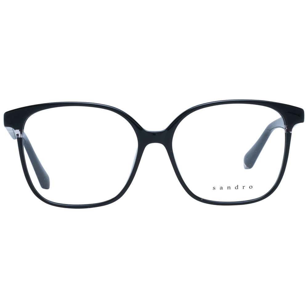 Eyeglasses Frames by Sandro for women in black features a refined silhouette, showcasing a refined black coloured frame and full-frame frame design for a sophisticated, premium look.