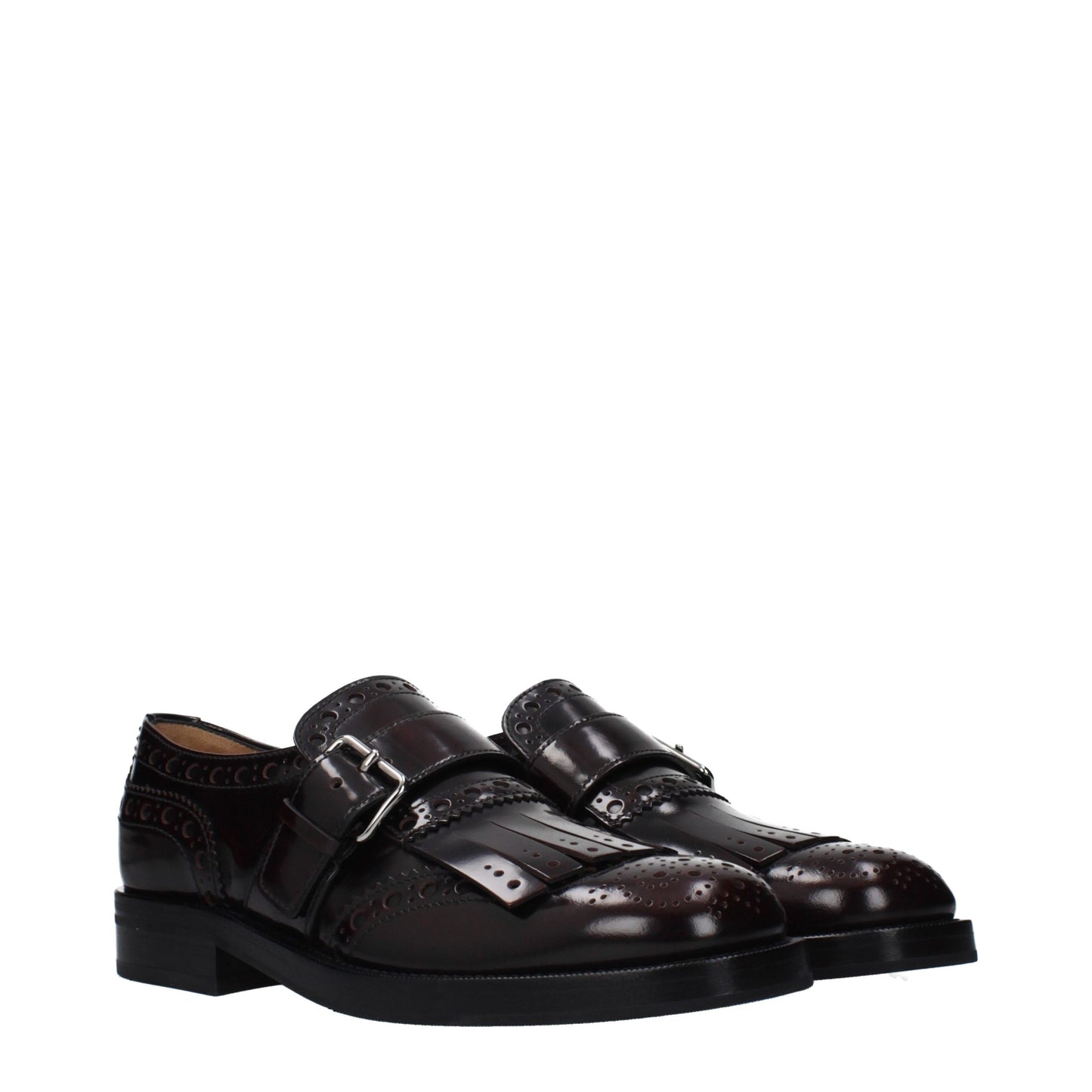Flat Loafer Slip-On Shoes by Church's for women in leather red features an dynamic silhouette from the Women's Leather Flat Loafer Slip-On Shoes collection, defined by a dynamic and flat for a dynamic look.
