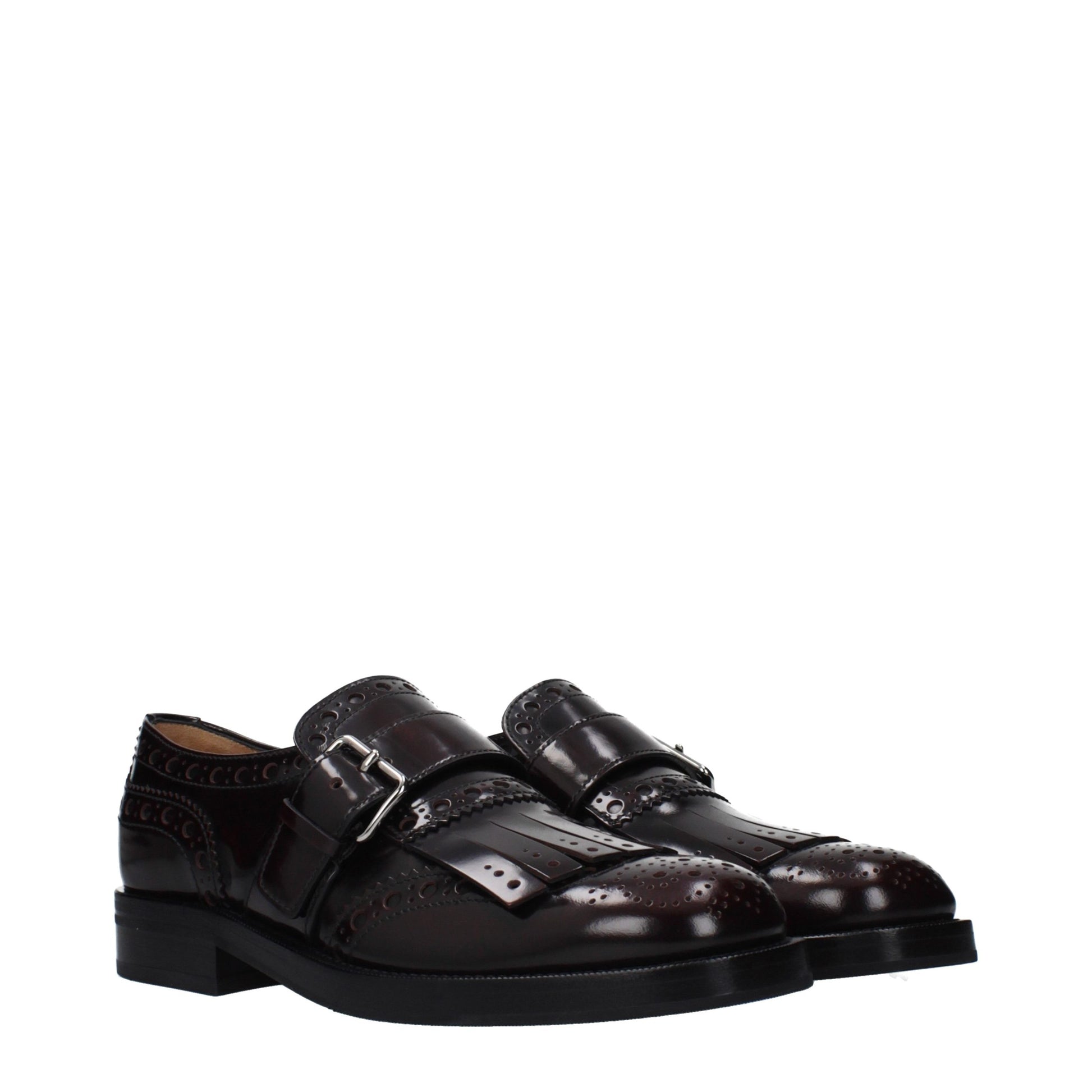 Flat Loafer Slip-On Shoes by Church's for women in leather red features an dynamic silhouette from the Women's Leather Flat Loafer Slip-On Shoes collection, defined by a dynamic and flat for a dynamic look.