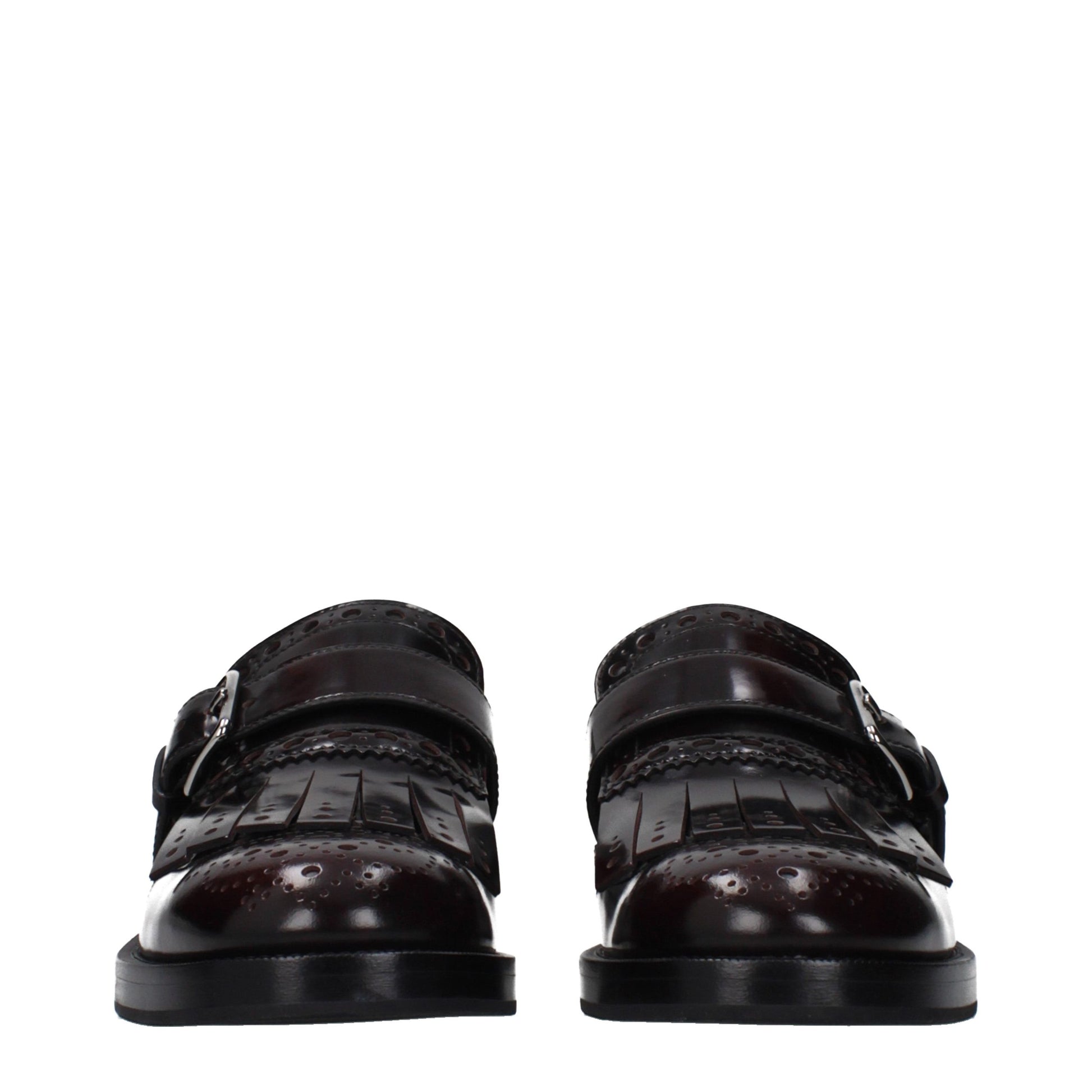 Flat Loafer Slip-On Shoes by Church's for women in leather red features an ergonomic silhouette, perfectly showcasing Women's Leather Flat Loafer Slip-On Shoes with its distinct flat and elegant .