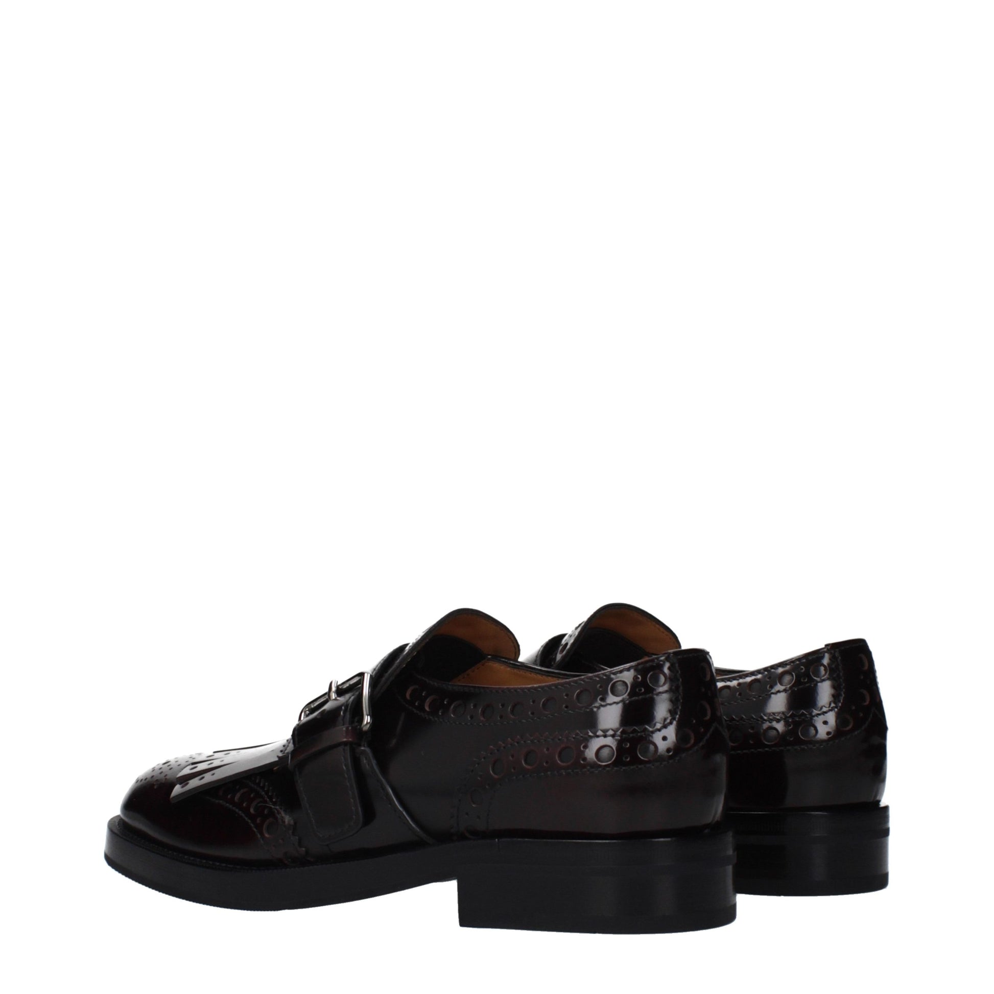Flat Loafer Slip-On Shoes by Church's for women in leather red features an effortless chic silhouette, showcasing the Women's Leather Flat Loafer Slip-On Shoes design with an effortless chic flat and a for a effortless chic look.