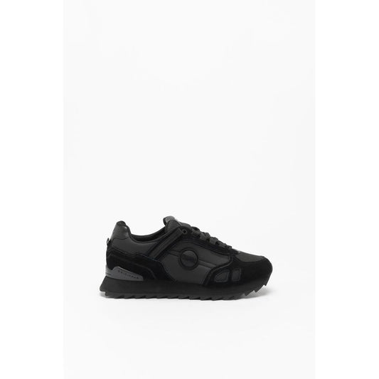 Athletic Sneakers by Colmar for men in polyester polyurethane suede leather black features an effortless chic silhouette, showcasing the signature athletic style of the Men's Athletic Polyester Polyurethane Suede Leather Sneakers collection with a truly effortless chic finish.
