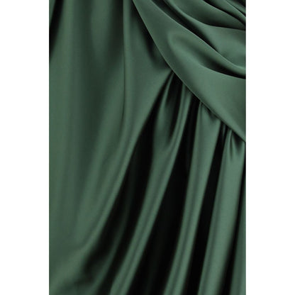 Dress by Vivienne Westwood for women in polyester satin bicolour & green features an cute silhouette, detailed with a and that elegantly flows into a cute midi.