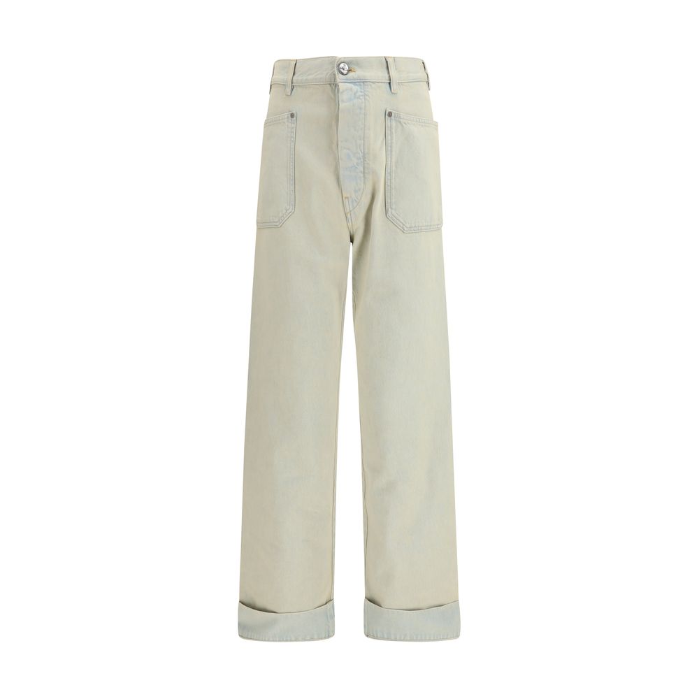 Jeans by Vivienne Westwood for men in denim cotton blue features an sartorial regular-fit and long with a cut for a sartorial finish.