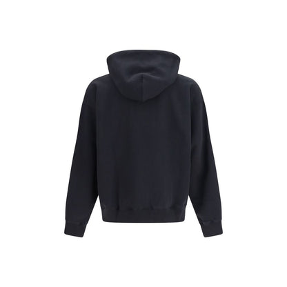 Sweatshirt Hoodie by Off-White for men in cotton black, white & signature features an luminous silhouette, showcasing a sophisticated hooded neckline and for a truly luminous look.