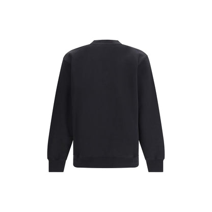 Sweatshirt by Philipp Plein for men in cotton black showcases a slouchy chic silhouette, artfully detailed with a slouchy chic round neckline and for a slouchy chic finish.