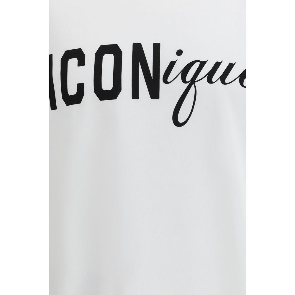 T-Shirt by Dsquared² for men in cotton white & print features a plush silhouette, showcasing a sophisticated and for a truly plush finish.