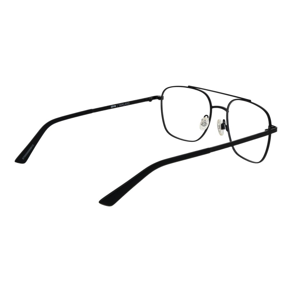 Eyeglasses Frames by Spy for unisex in black showcases a reflective silhouette, artfully incorporating a sophisticated black coloured frame with a distinct full-frame frame design.