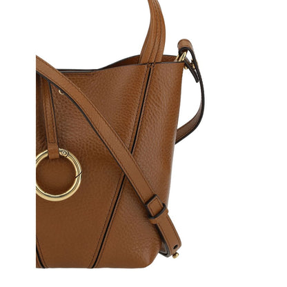 Shoulder Bag by Chloé for women in bos taurus grained leather brown, signature & monogram features a effortless sophistication silhouette, secured by a magnetic & button with ample single-compartment and versatile shoulder-strap, handle & adjustable-strap for a effortless sophistication finish.