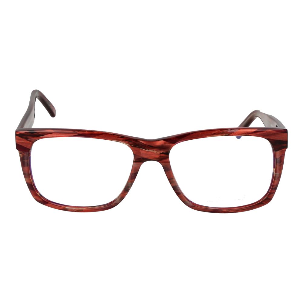 Eyeglasses Frames by Andy Wolf for unisex in acetate multicolor features a refined silhouette, showcasing a refined red coloured frame and full-frame frame design for a sophisticated, premium look.