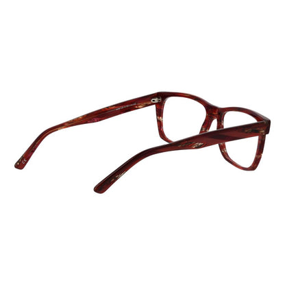 Eyeglasses Frames by Andy Wolf for unisex in acetate and multicolor showcases a refined silhouette, detailed with a red coloured frame finish and a sophisticated full-frame frame design.
