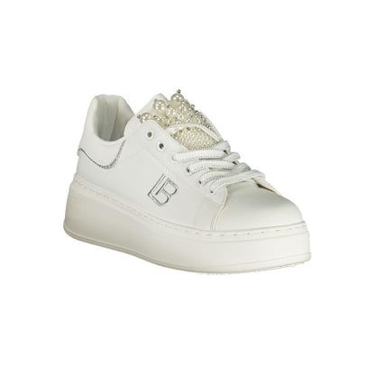 Laura Biagiotti Women's Fashion Polyester & Polyurethane Sneakers - White