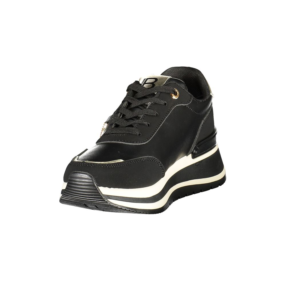 Sneakers by Laura Biagiotti for women in polyester & polyurethane black features an sumptuous silhouette, showcasing the premium Women's Low-Top Polyester & Polyurethane Sneakers in a sumptuous low-top style that offers a sumptuous finish for refined style.