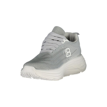 Laura Biagiotti Women's Athletic Polyester & Polyurethane Sneakers - Gray