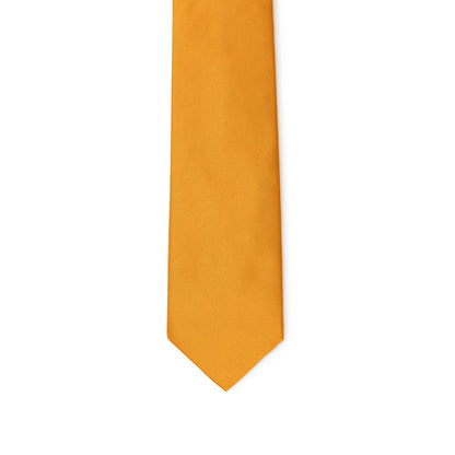 Necktie by Dolce & Gabbana for men in silk orange features a sun-drenched silhouette, showcasing the sun-drenched design of this Silk Necktie with a sun-drenched finish.