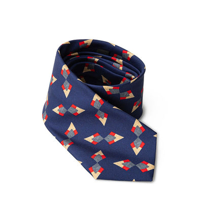 Necktie by Giorgio Armani for men in silk blue, patterned & jacquard features a sun-drenched silhouette, showcasing the sun-drenched design of this Silk Necktie with a sun-drenched finish.