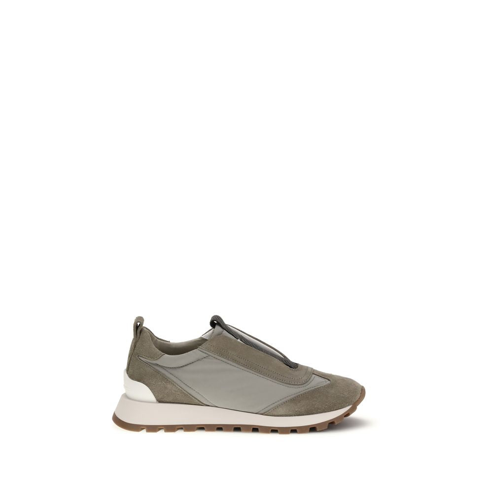 Brunello Cucinelli Women's Fashion TU & Polyester Sneakers - Bicolour