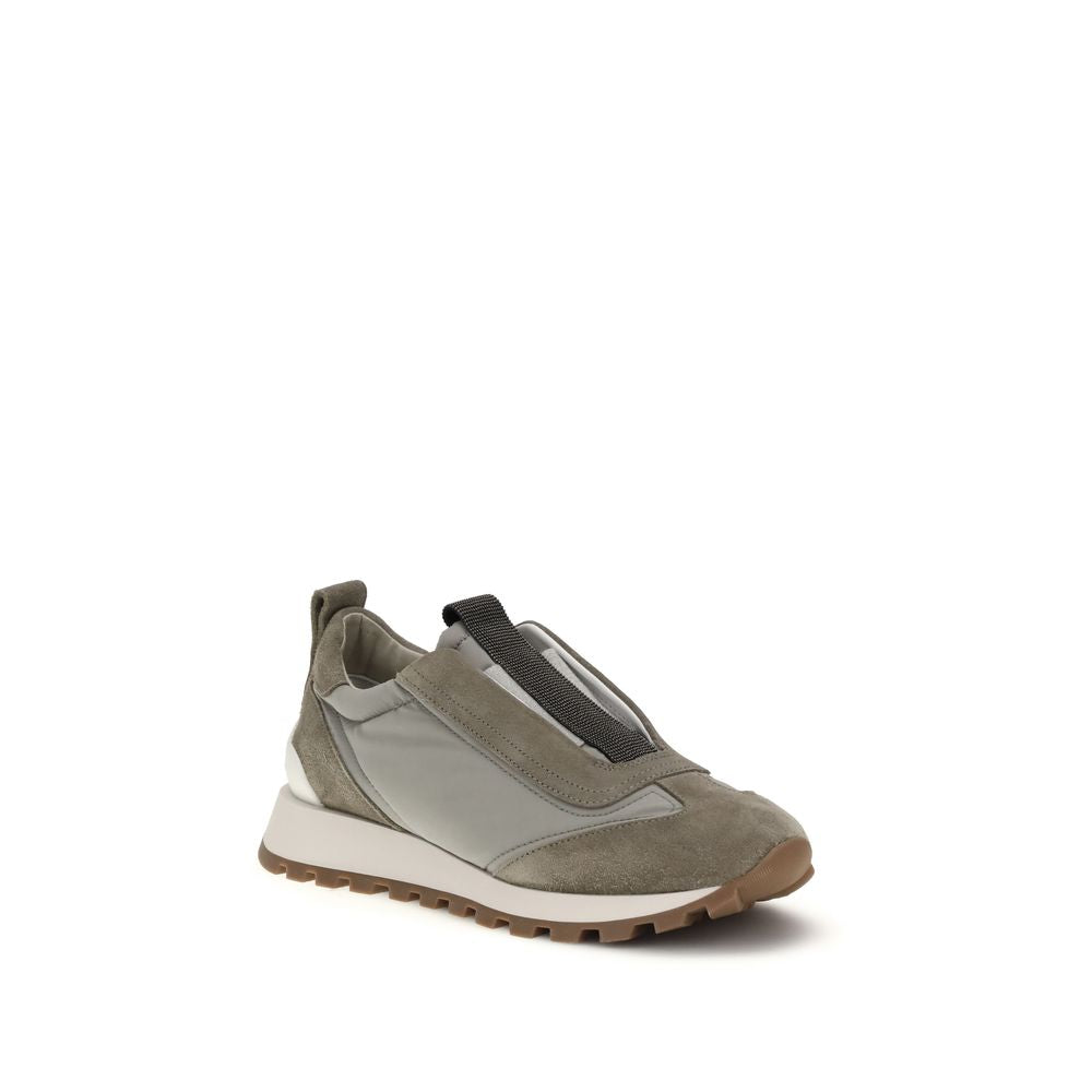 Brunello Cucinelli Women's Fashion TU & Polyester Sneakers - Bicolour