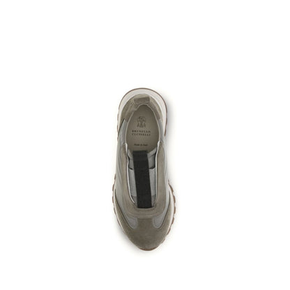 Brunello Cucinelli Women's Fashion TU & Polyester Sneakers - Bicolour