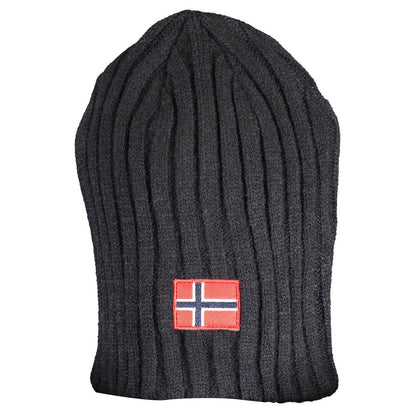 Norway 1963 Polyester & Polyamide Beanie Hat - Black