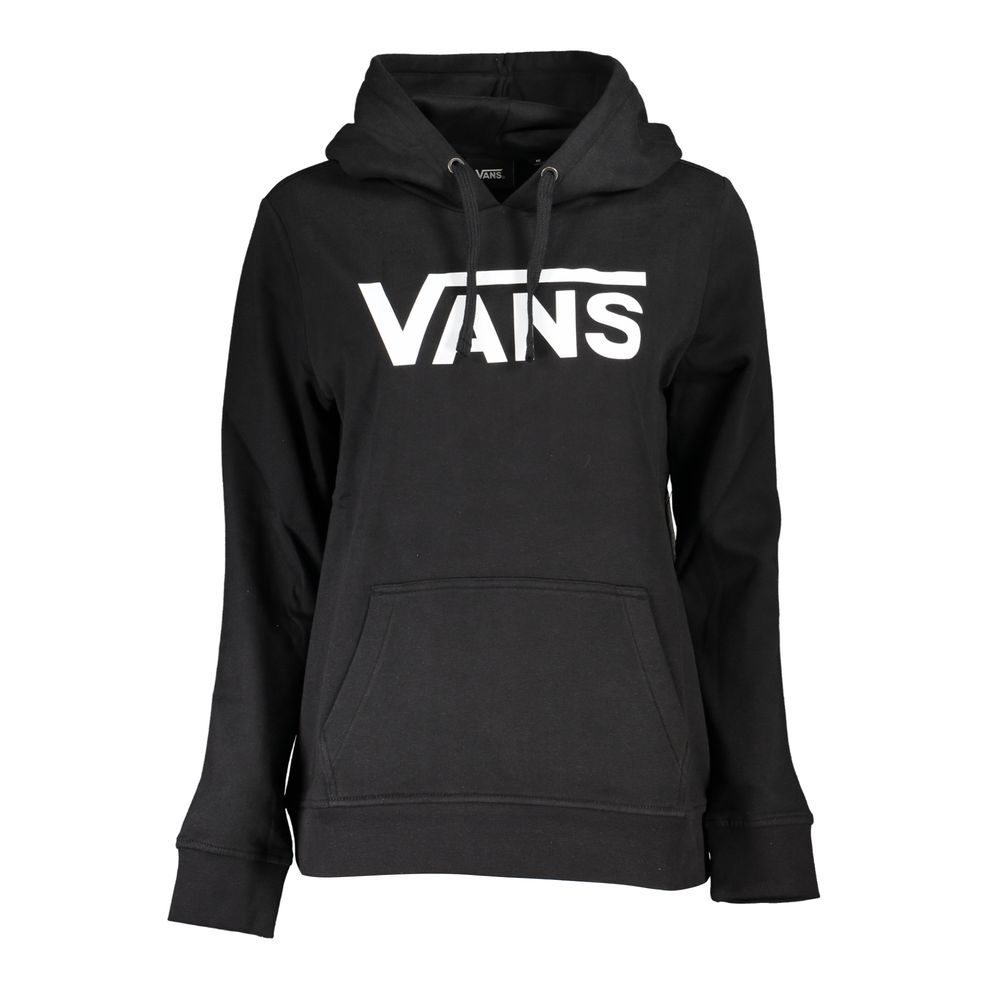 Hooded Sweatshirt Hoodie by Vans for women in cotton polyester black, gray & print features an avant-garde silhouette, showcasing a sophisticated hooded neckline and detail for a truly avant-garde finish.