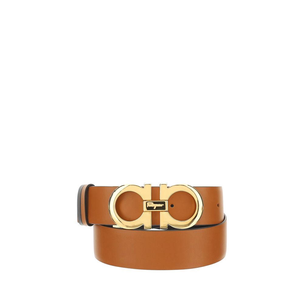 Belt by Ferragamo for women in bos taurus calf leather brown & signature presents a artisanal silhouette from the Bos Taurus Calf Leather Belt collection, showcasing an artisanal design and refined craftsmanship for a artisanal look.