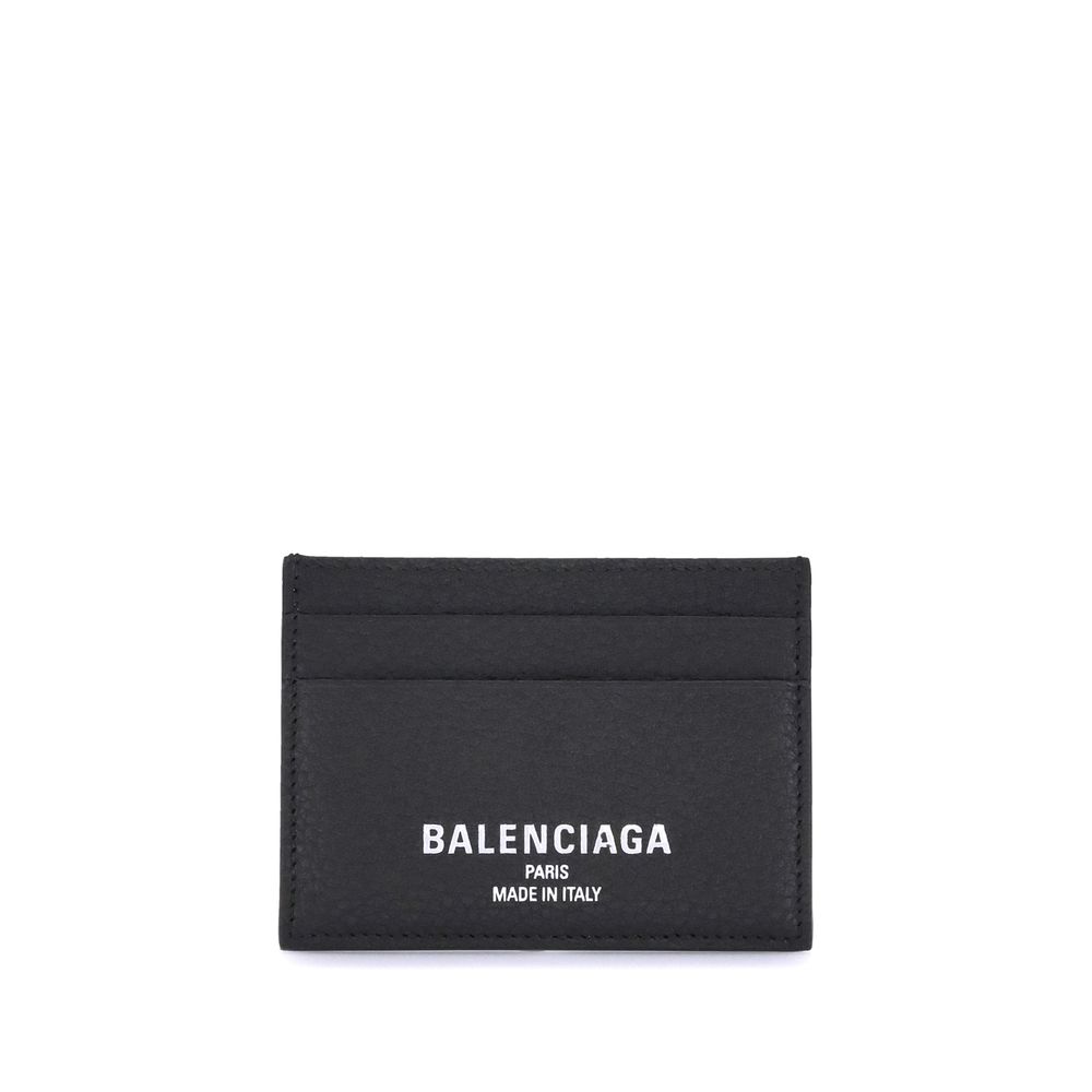 Cardholder Wallet by Balenciaga for men in bos taurus calfskin leather black presents a refined silhouette, artfully capturing the essence of the Bos Taurus Calfskin Leather Cardholder Wallet design with sophisticated card-organization compact-design for a refined look.