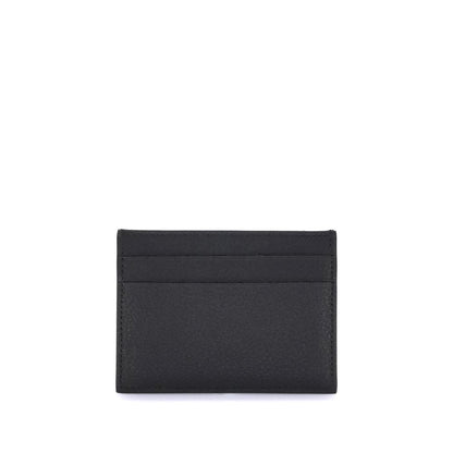 Cardholder Wallet by Balenciaga for men in bos taurus calfskin leather black presents a streamlined silhouette, showcasing the sophisticated design of the Bos Taurus Calfskin Leather Cardholder Wallet collection with functional card-organization compact-design.